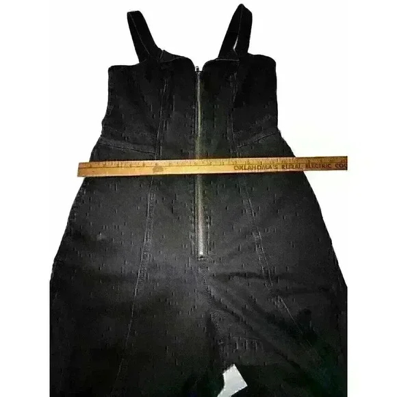 Madewell‎ Denim Black Zip Front Jumper Size 10 NWT Retails for $138 Sold Out - Picture 6 of 8